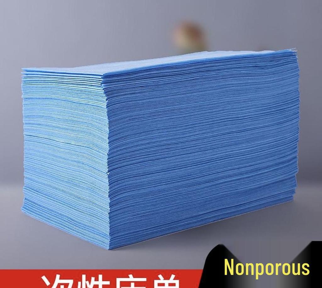 100 Disposable Waterproof Bed Sheets with Hole, Non-woven, Oil-Proof, Sterile, and Breathable for Beauty Salons.