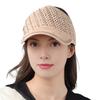 Summer Mesh Baseball Cap for Men Women Shiny Rhinestone Sun Visor Hat Outdoor Empty Top Hat for Beach Golf Tennis Baseball
