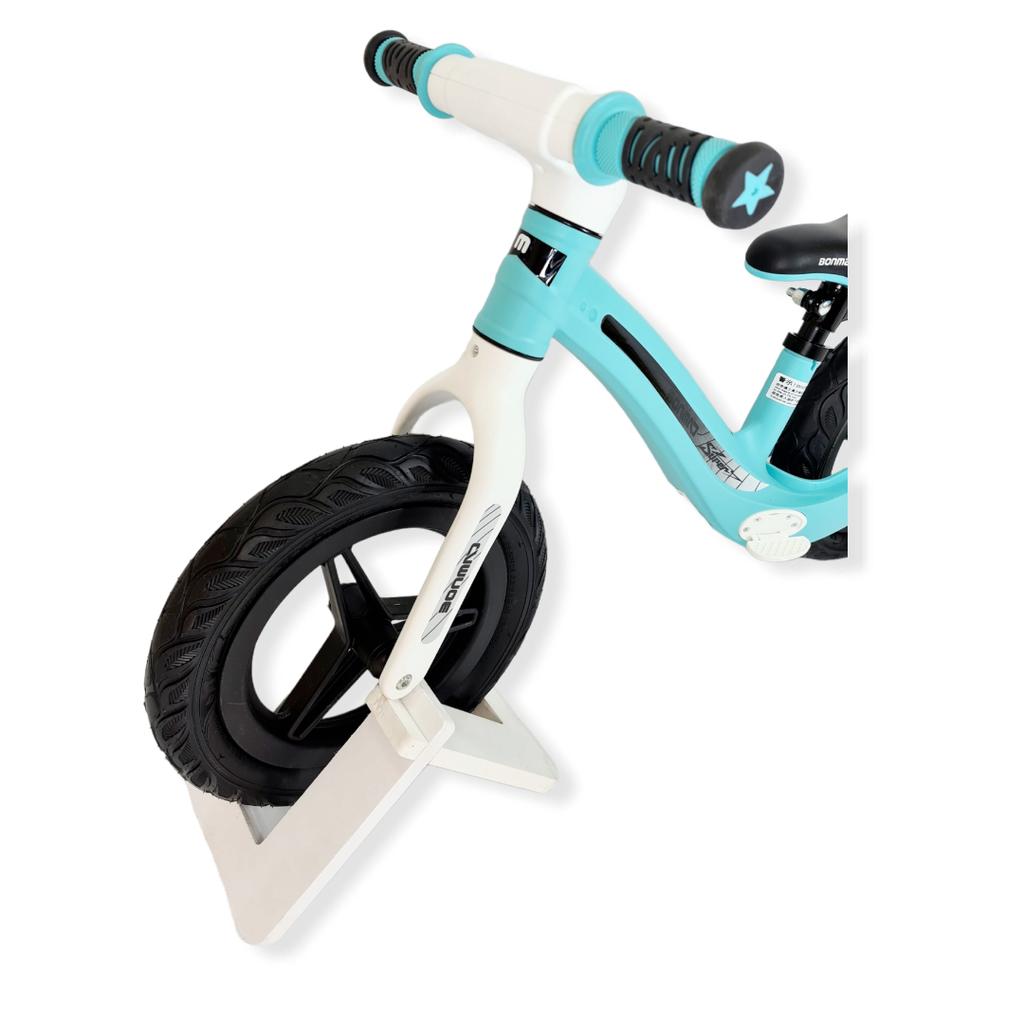 Balance bike with inflatable wheels BMT001 + BLUE push stick