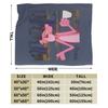 Pinks Panthers Blanket Flannel Decoration Portable Soft Throw Blanket for Sofa Travel Bedding Throws