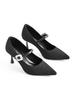 2026 European Style Pointed Toe Stiletto Mary Janes - Lightweight & Comfortable