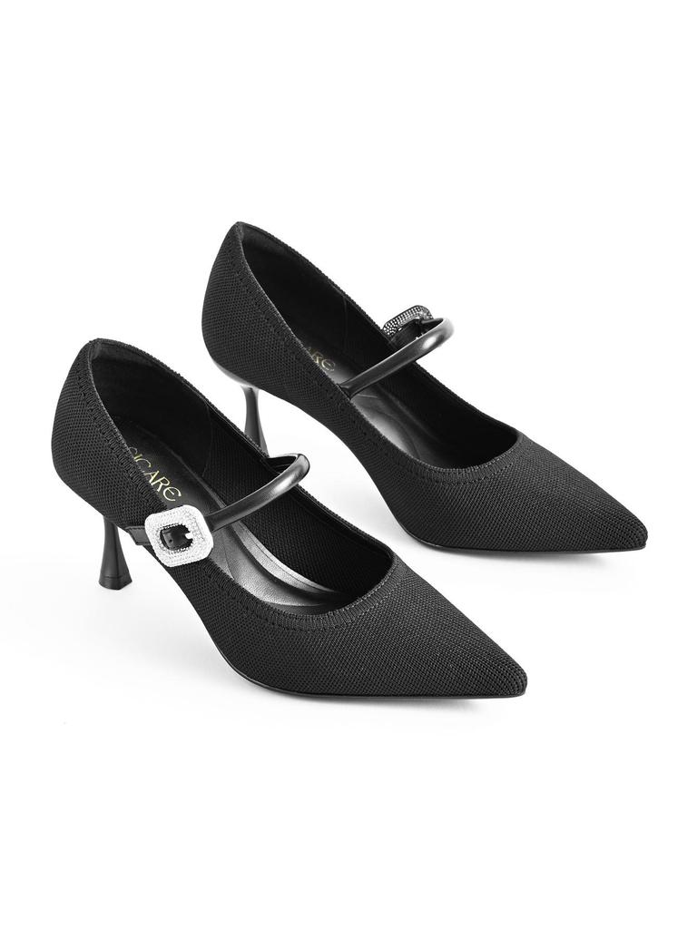 2026 European Style Pointed Toe Stiletto Mary Janes - Lightweight & Comfortable