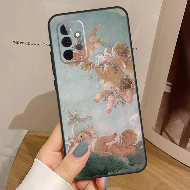 Renaissance Angels Case For Samsung Galaxy A56 A36 A16 A06 A13 A33 A53 A52 A32 A12 A54 A34 A14 A35 A55 A17 A15