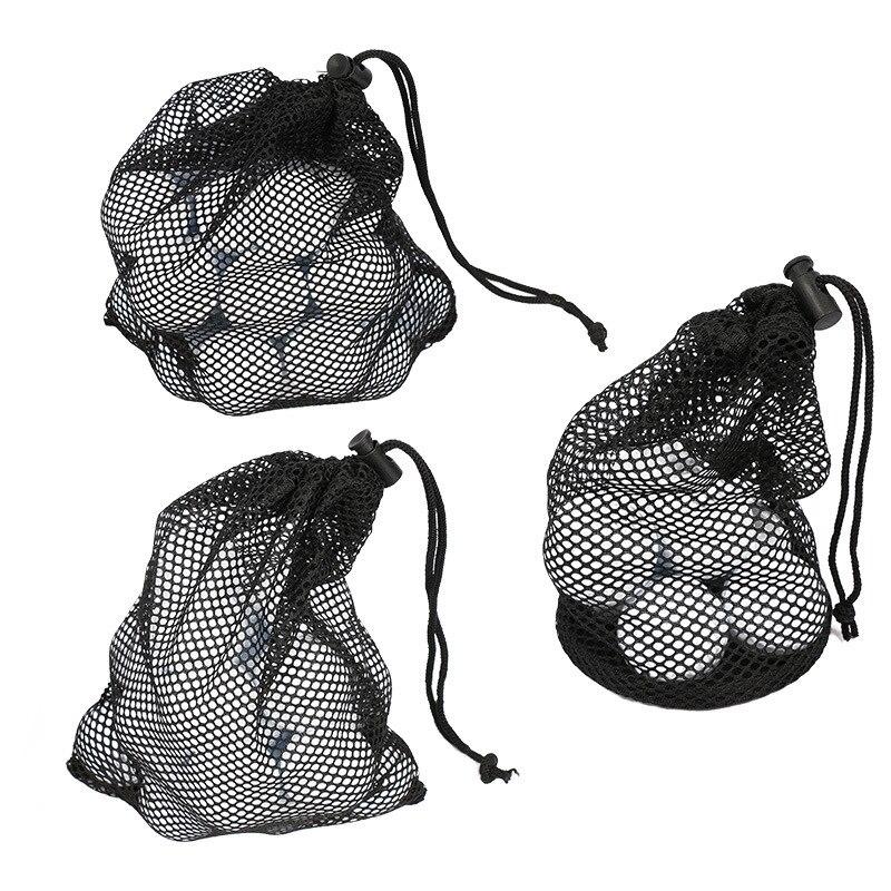 Mesh Storage Bag Nylon Mesh Bag Shopping Bag Multipurpose Nylon Drawstring Sack Durable Portable Golf Ball Mesh Bag