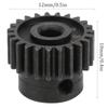 48P Metal Pinion Motor Gear Set 23T AntiRust Fit for 1/10 1/16 Model RC Car Motor Parts
