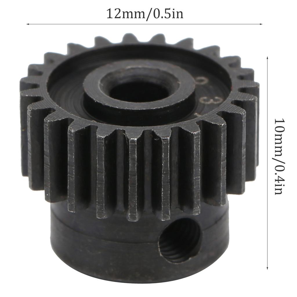 48P Metal Pinion Motor Gear Set 23T AntiRust Fit for 1/10 1/16 Model RC Car Motor Parts