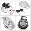 1 Set Motorcycle Fuel Gas Cap Tank Cover With 2 Keys Rustproof Stainless Steel For Honda VF750C VF750 VF 750 700