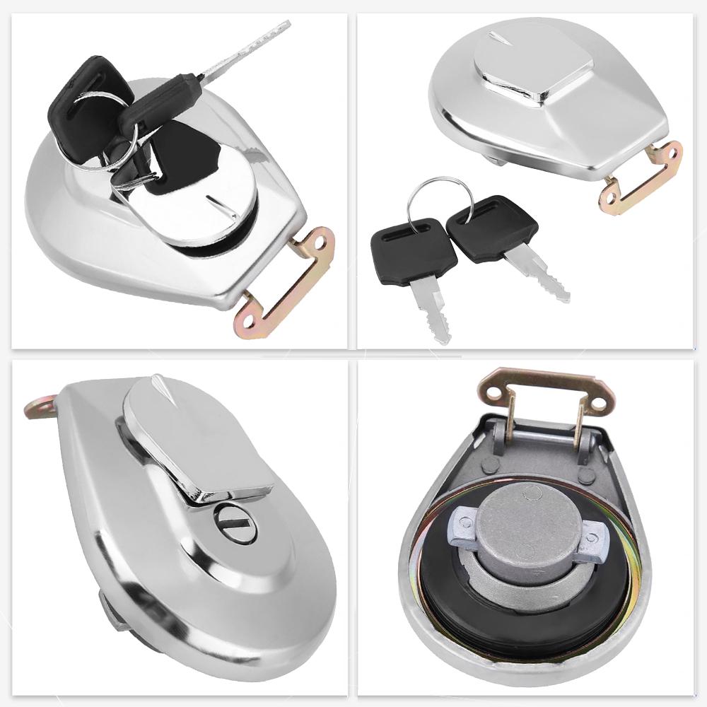 1 Set Motorcycle Fuel Gas Cap Tank Cover With 2 Keys Rustproof Stainless Steel For Honda VF750C VF750 VF 750 700