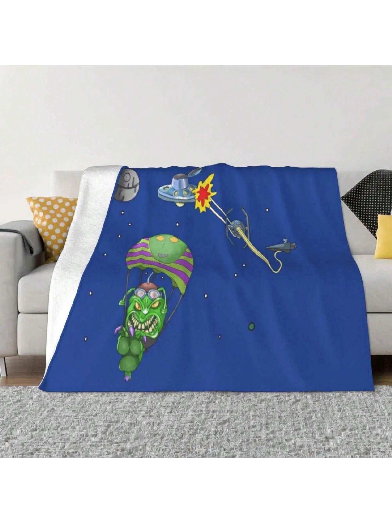 Introvert Panda Illustration Introvert Joke Funny T-Shirt Label An Ultra-Soft Micro Fleece Blanket S разноцветный