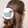 Elegant Acrylic Dinosaur Hair Clip With Metal Design Hairpin Styling Barrettes For Women Girls Fashion Accessories