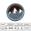 Round Embroidered Cloth Patch with Adhesive Backing - Ideal for Hats, Clothing, and Bag Accessories
