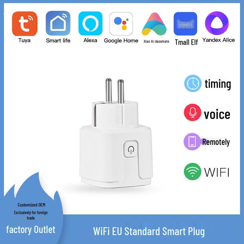 Graffiti Smart WiFi Bluetooth Socket with Random Stick Control, Circuit Breaker, Smartlife, 16A US/UK/EU Standard.
