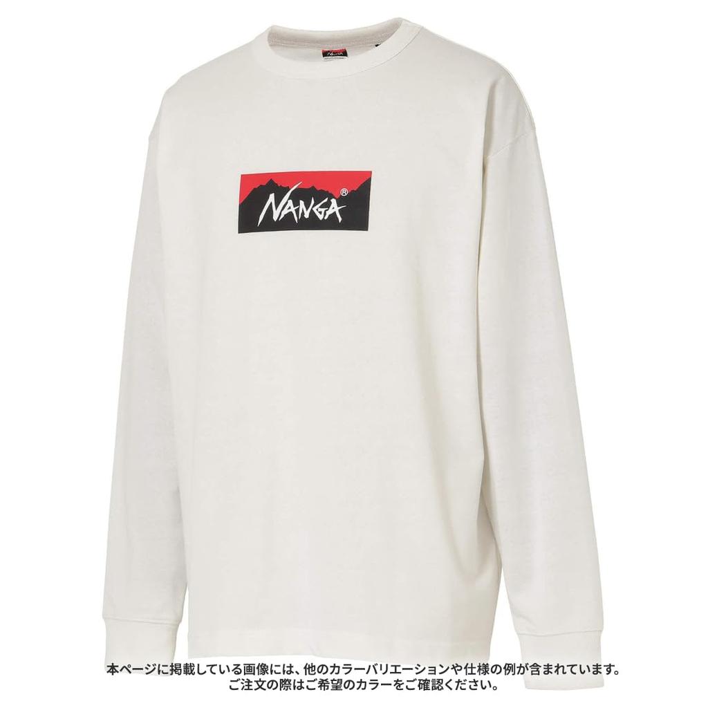 NANGA ECO HYBRID BOX LOGO L/S TEE