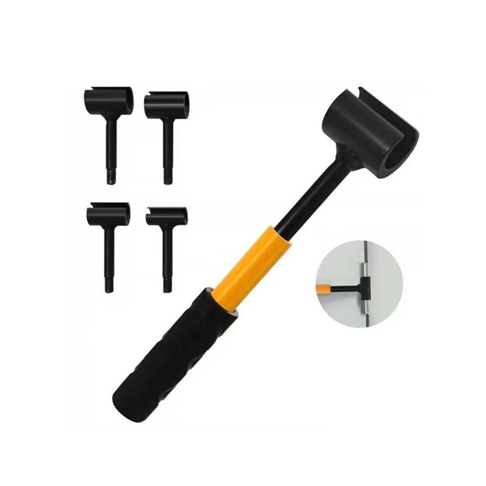 Heavy-Duty Construction Hinge Adjustment Tool Portable Design Replaceable Parts Hinge Repair Spanner Multiple Sizes