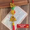 2026 Year Of The Horse Wall Hanging Car Ornament Chinese  Year Red Gold Pineapple Pendant Lucky Decoration Housewarming Gifts
