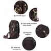 Men's Genuine Leather Crocodile Pattern Crossbody Fanny Pack