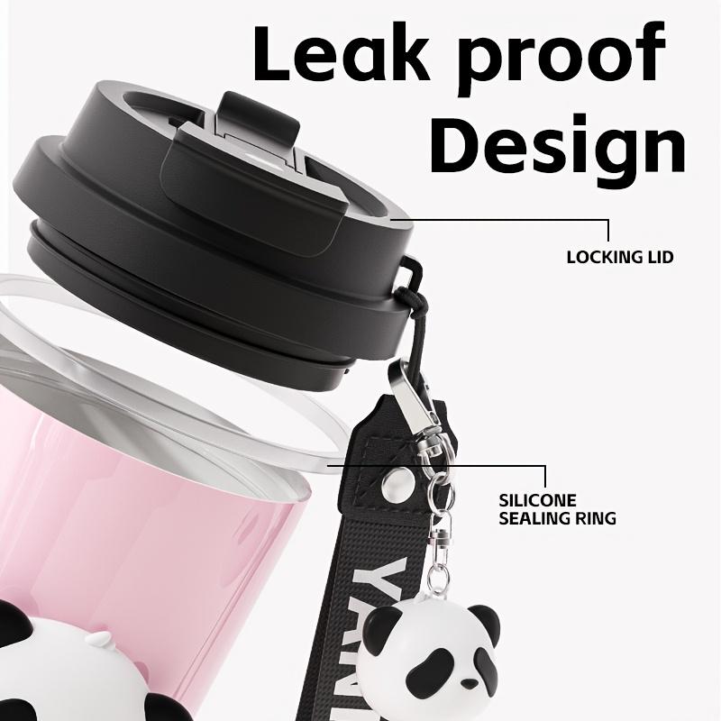 Insulated SUS316 Ceramic Stainless Steel Panda Coffee Mug BPA FREE Travel Mug 520ml 17oz Free Carry Freesip and Spout Twist On Lid Best Cup