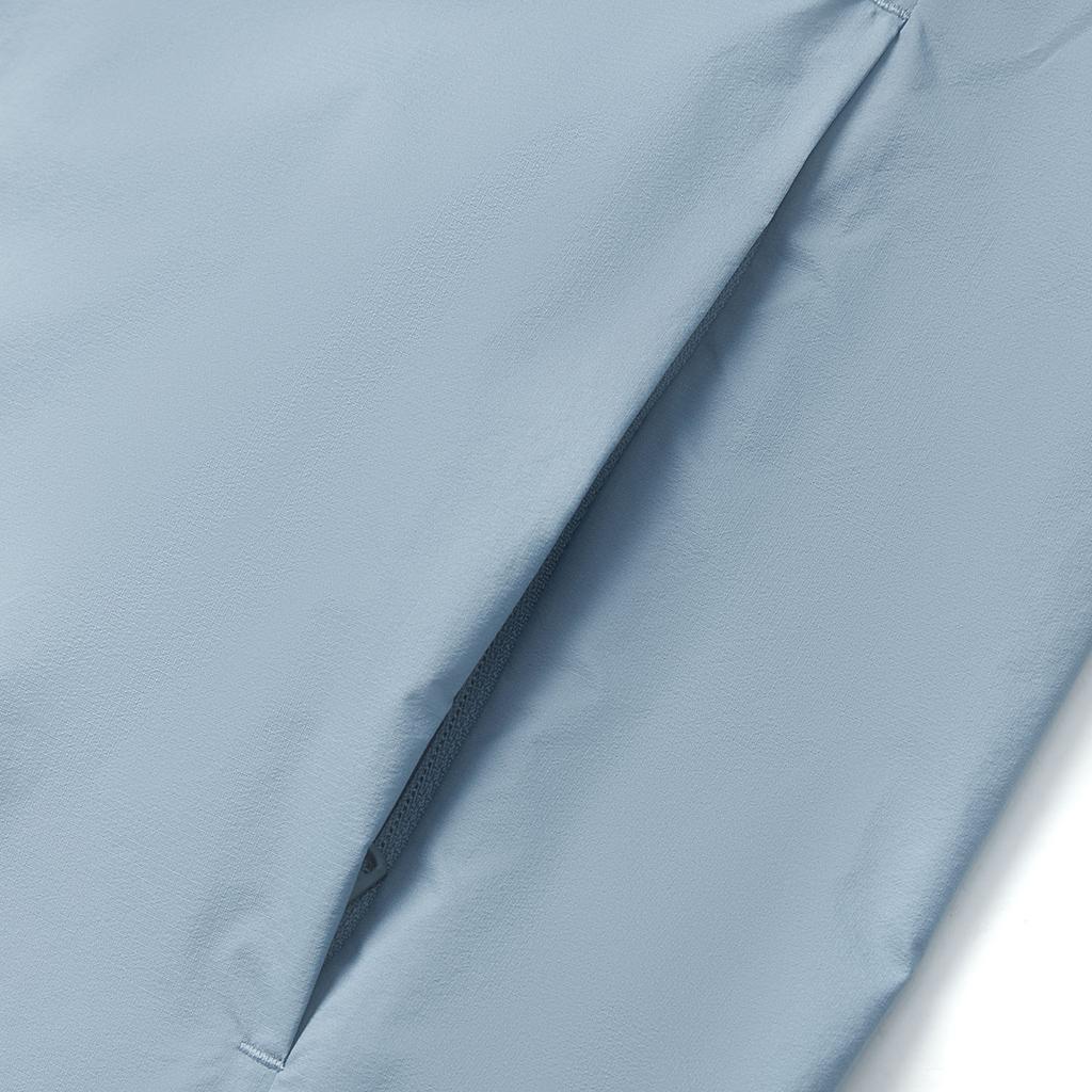 Li-Ning Comfortable Casual Minimalist Hooded Zipper Solid Color Versatile Jacket Men Jackets Slate-Blue AFDV261-9