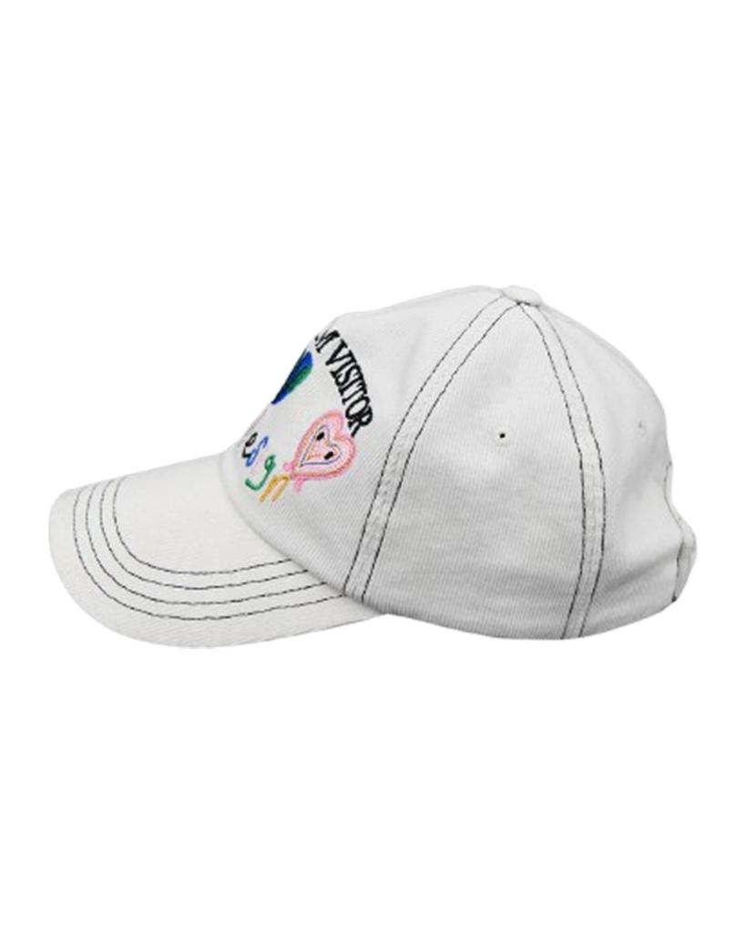 THEMUSEUMVISITOR Globy & Lovey Ballcap (White)