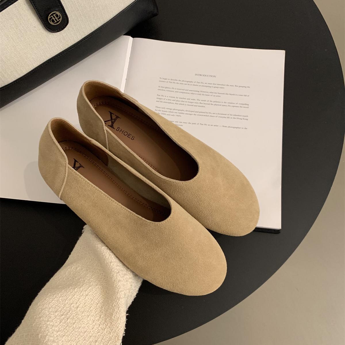 

Women Loafers Retro Round Toe Leather Flat Shoes Summer Slip on Casual Shoes Female Zapatos De Mujer Moccasins Driving Loafers 39 бежевый