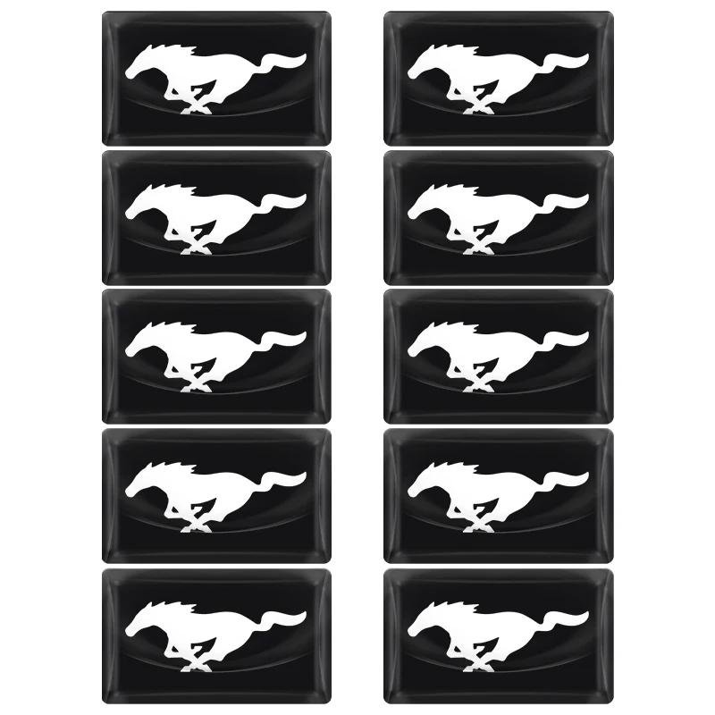 AKM1 Car Styling 3D Epoxy Car Steering Wheel Dashboard Decoration Stickers for Ford Escape Shelby Fusion Explorer Edge Fiesta Mondeo