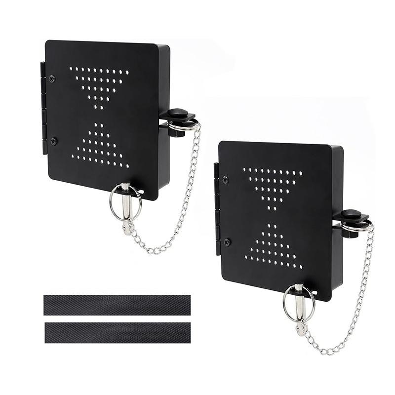 RV Bumper Cap Cover,RV Bumper Plug End Cap,Square Bumper Caps for RV,Fits Standard RV 4inch Square Bumpers, Black-2pack