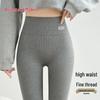 GUJIN Women's High-Waist Ribbed Thermal Leggings
