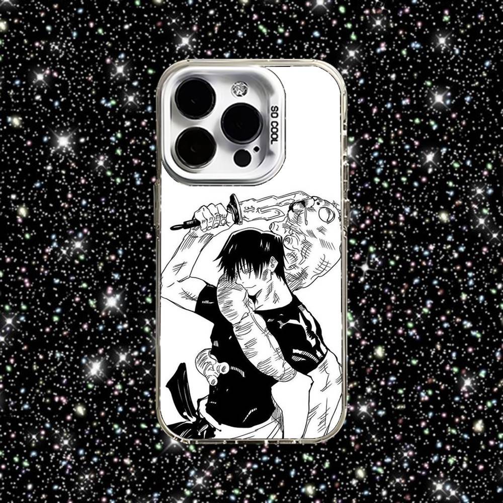 Toji Jujutsu Kaisen Fushiguro Phone Case For iPhone 16,15,14,13,12,11,Pro,XS,Max,Plus,Mini,SE White Candy Matte Shockproof Cover