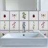 18Pcs 9 Styles PVC Wall Stickers Wall Decoration Insects 150x150x0.3mm 2pcs/style