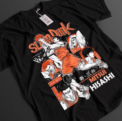 Slam Dunk Shirt Sakuragi T-Shirt Rukawa T-Shirt Akagi Top Basketball Anime T-Shirt