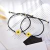 2 Stück Damen Mädchen Sonnenblume verstellbare Armbänder Freundschaft Schmuck Dekoration