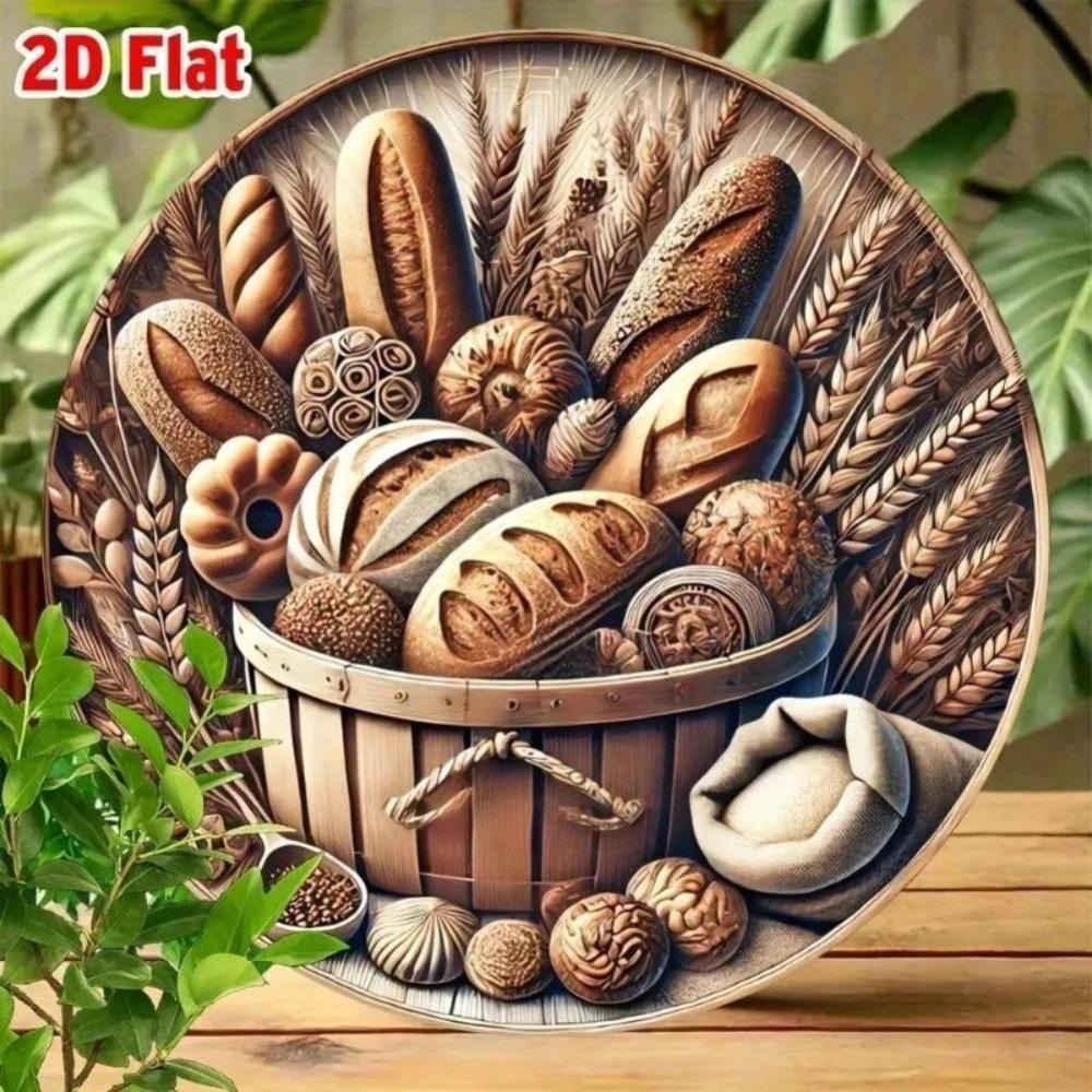 Vintage Metal Farmhouse Round Wall Art Kitchen Decor Home Decor