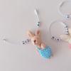 Mini Rabbit Initial Name Keychain (4 Types)