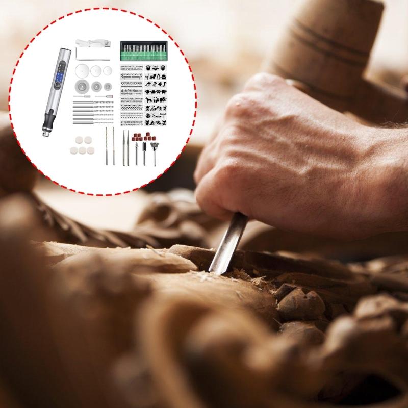 Rotary Engraving Pen Tool With 3 Speed Setting Ergonomic Design For Jewelry Making DIY Projects And Artwork Makings