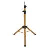 Tripod Mannequin Head Stand Cutting Braiding Tripod Hairdressing Wig Stand Golden for Barber Shops