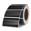 YIKIADA Black Color Label Removable Rectangular Handwritten Name Office 500 Sheets Roll, 25x50mm, Waterproof, Stickers, Labels, Supplies,