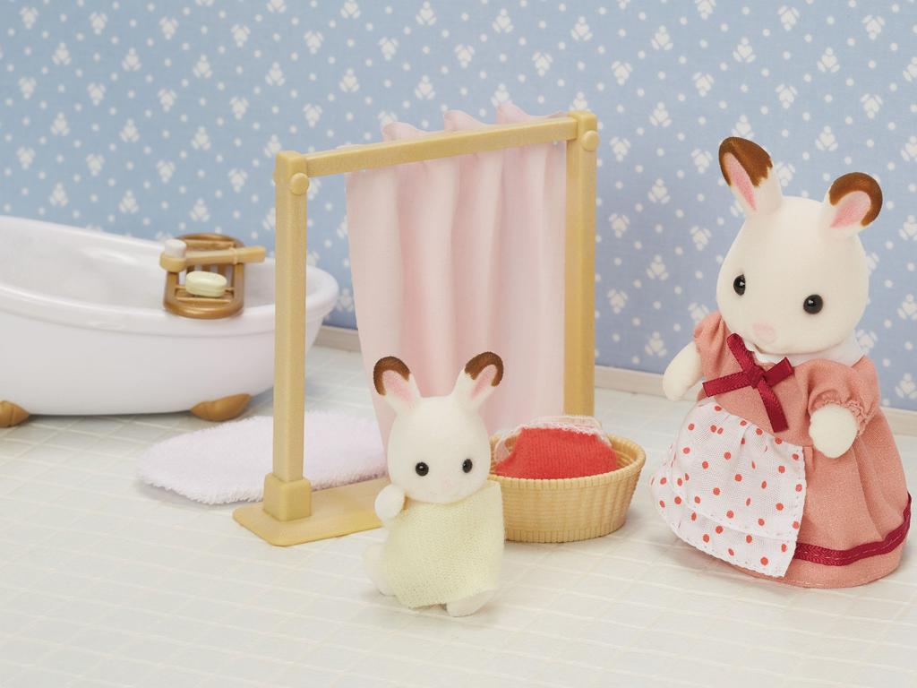 Sylvanian Families Furniture ST Mark Certified Toy Dollhouse for Ages 3 and Sylvanian Epoch [Bathroom Set] Ka-605 Up, Families,