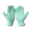 1 Pair Microfiber Dusting Gloves Plant Leaf Cleaning Gloves Fuzzy Dust Removal Gloves for Indoor Plants Furniture Blinds