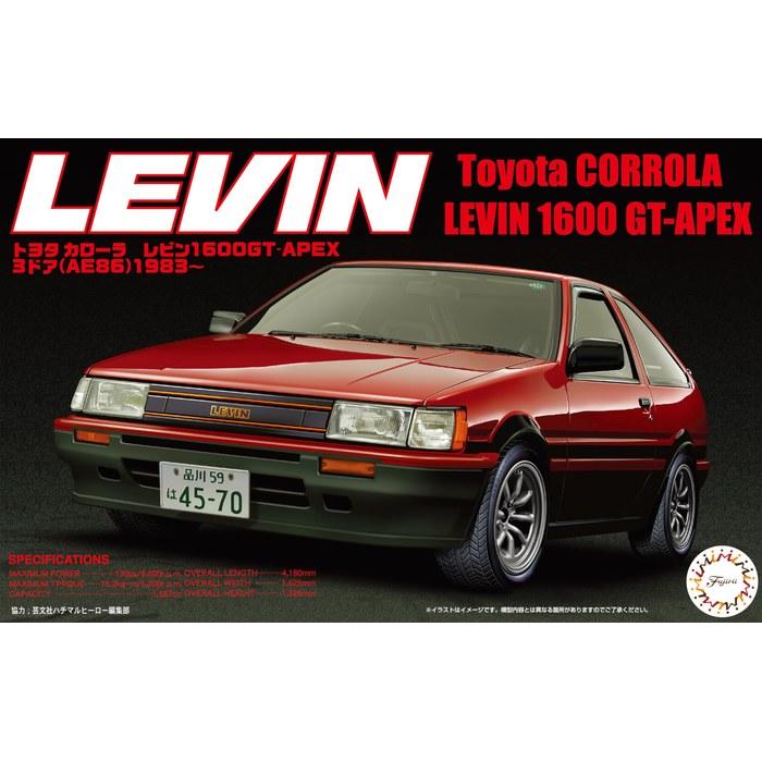 Fujimi Model 1/24 Inch Up Series No.9 AE86 Levin '83 Plastic Model Kit ID9 Red