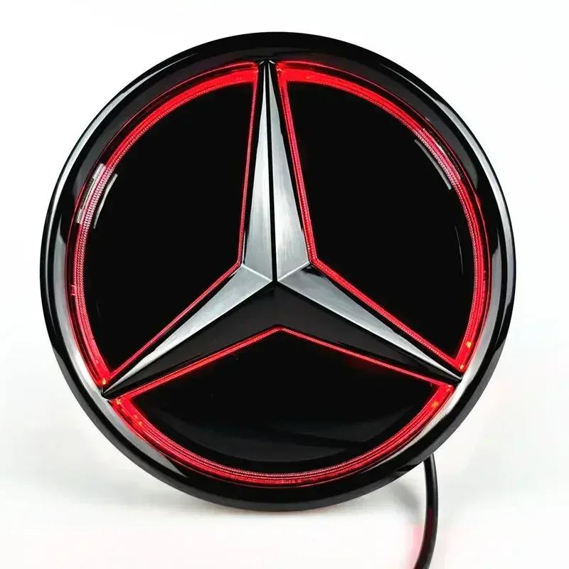 For Mercedes Benz Car Front Grill Logo Light LED Badge Sticker Luminous Decorative Light For Mercedes Benz A B C GLK GLE W205 W2