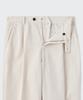Musinsa Standard One-Pleat Wide Denim Slacks [Cream]