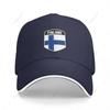 Berretto da Baseball Multifunzione Scudo Bandiera Finlandese Sandwich Unisex Sportivo Casual Cappello da Golf Pesca Outdoor