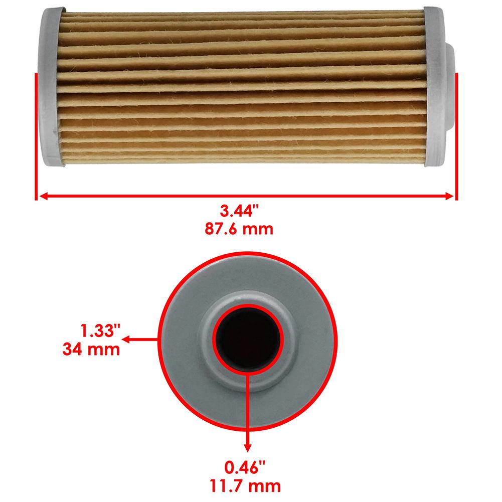 2pc Fuel Filter MIU804763 M801101 MIU804762 Compatible with Models For 1023E 1025R 1026R 1435 1445 1545 Dual Stage