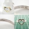 [Used] TIFFANY 925 Open Heart Ring/Size 10/j18-6