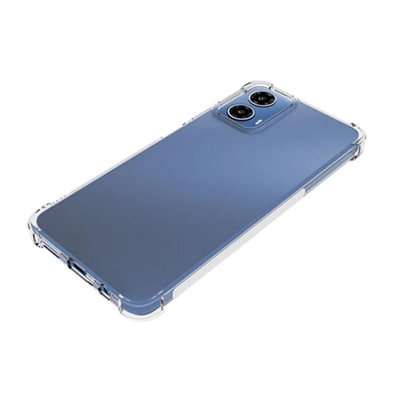 For Motorola Moto G34 5G/Motorola Moto G45 5G Back Cover WANLONFENG TM Series 2.0mm Clear TPU Phone Case (Big Lens Hole)