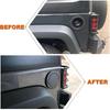 Black Gas Cap Cover Fuel Filler Door Cover Compatible with 2007-2017 Wrangler JK JKU 2/4-DOOR(NOT FOR 2018+ JL MODELS)