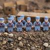 Yousheng 10 Pcs 1.7" Mini WWII Soldiers Figures Model Set Military Building Block Toys with Weapons Gift for Christmas Stockings Birthday Easter