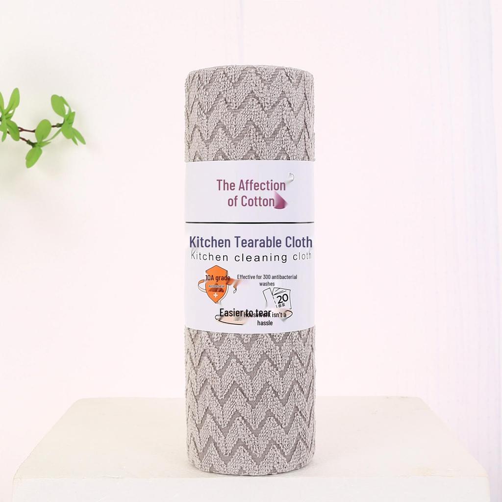 Lazy Person's Kitchen Rag: Tearable, Dual-Use for Wet/Dry Cleaning, Oil-Resistant, Lint-Free, Reusable.