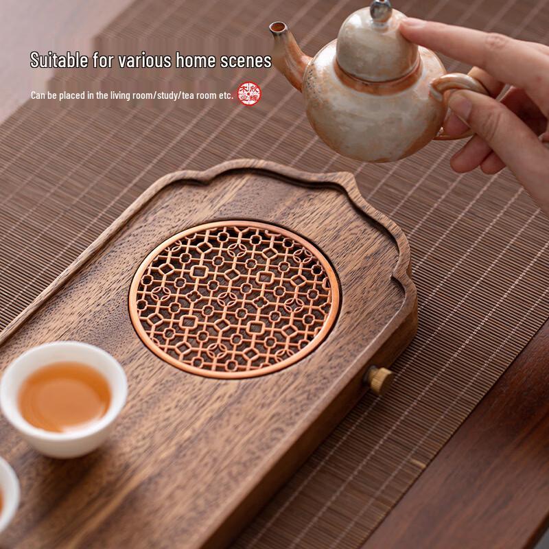 Walnut Wood Rectangular Tea Tray