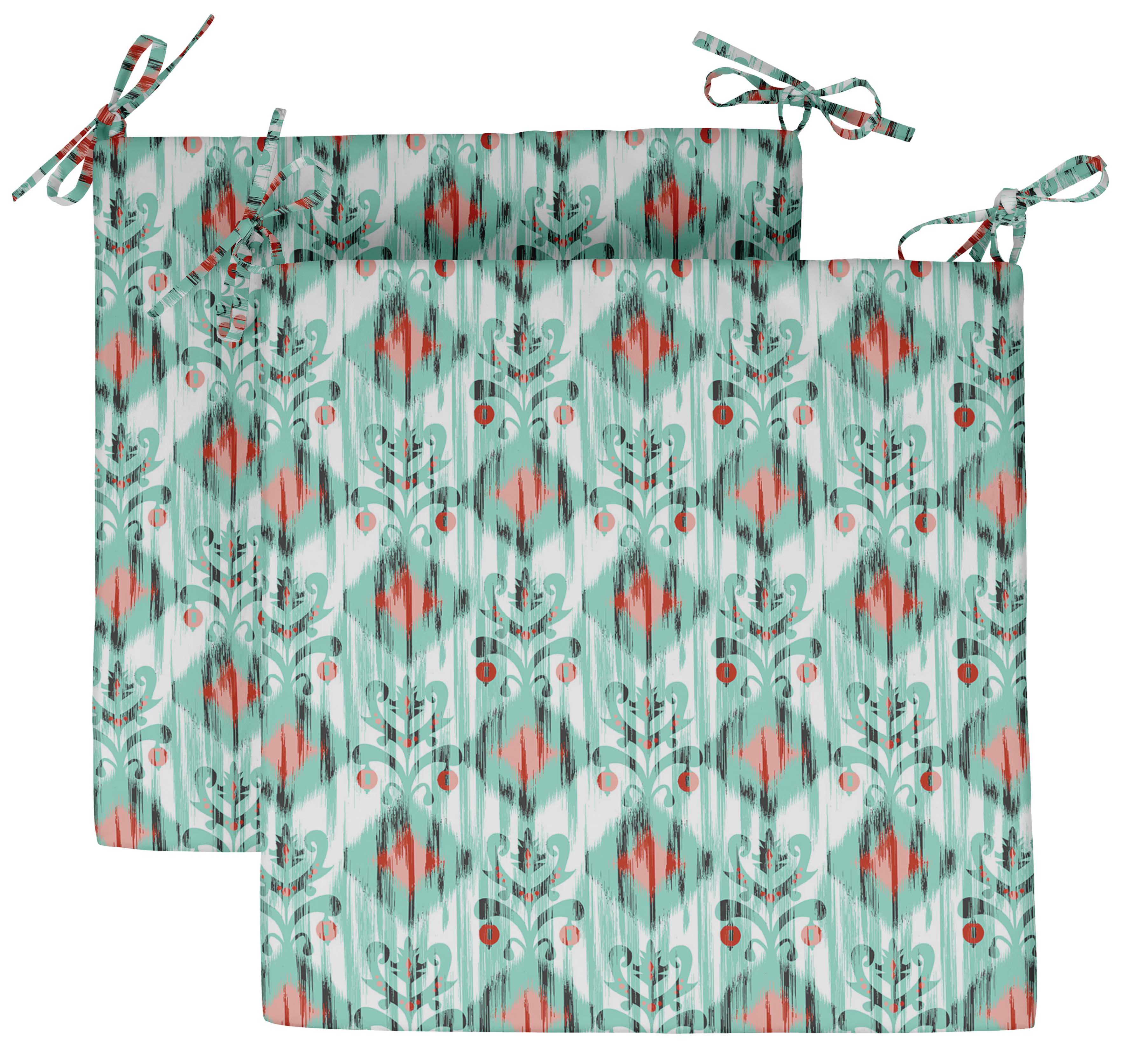 

Vargottam Печатные подушки для стульев для помещений и улицы Нескользящая подушка для обеденного стула квадратной формы подушка для обеденного стула с машиной для завязывания струн 20x20x3 Inches розовый